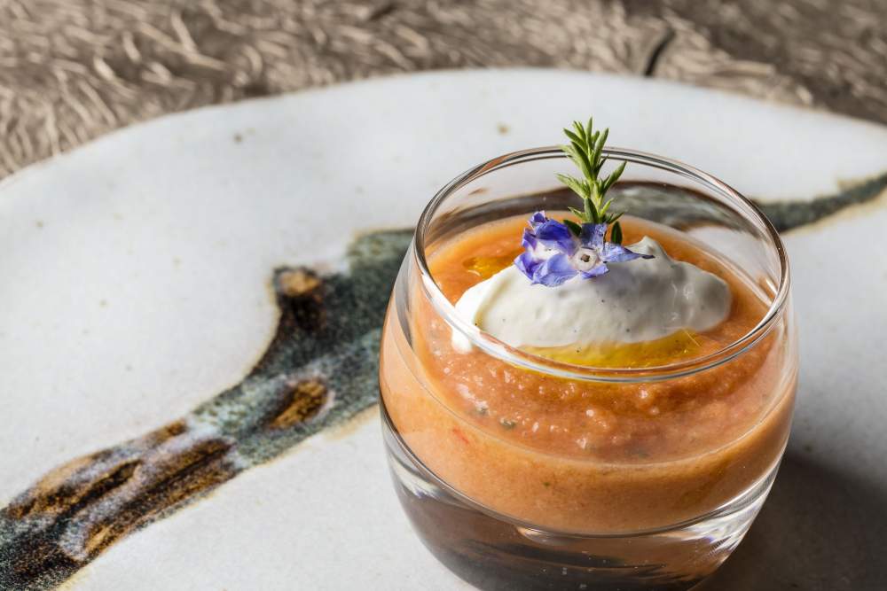 Plat du Restaurant Gastronomique Les Terrasse de Guilles à Lourmarin dans le Luberon